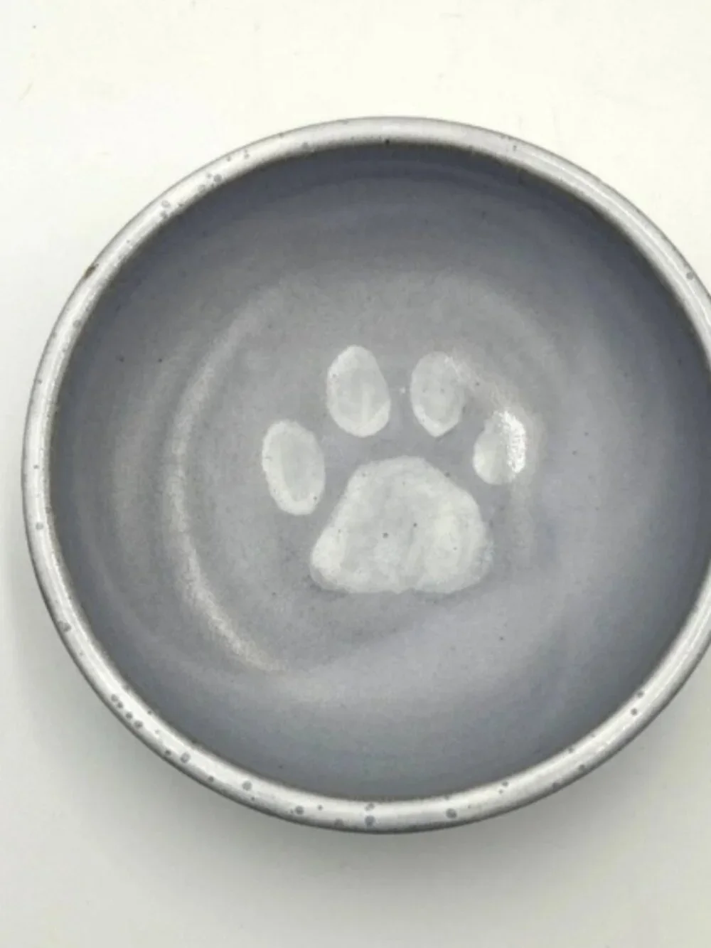 洛克: 08-25 20:28:15 Handmade Pottery Pet Bowls Set of 2 Gray/White Gray/Yellow Sp